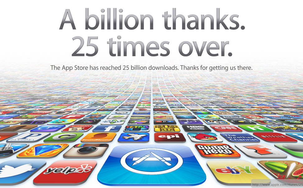 La App Store alcanza 25 mil millones de descargas
